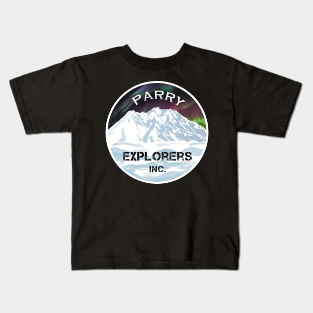 Parry Explorers Inc. Kids T-Shirt by drawnexplore